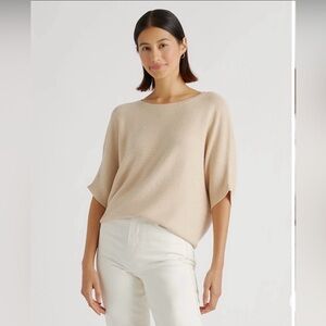 Quince Elegant Cream cotton Sweater